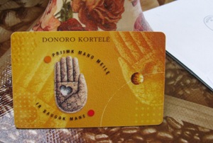 Donoro kortelė
