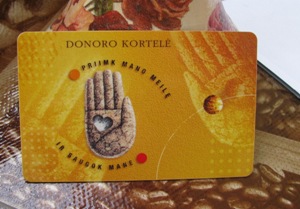 Donoro kortelė