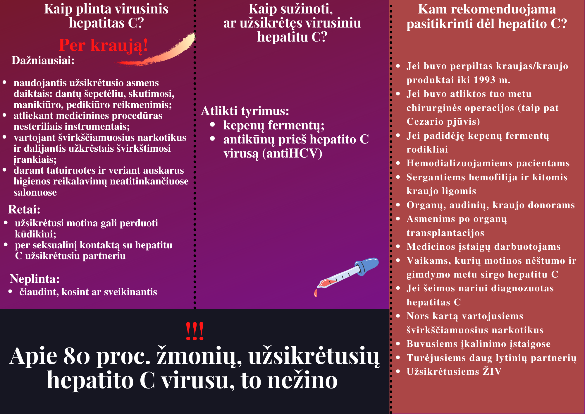 Plakatas apie hepatitą C