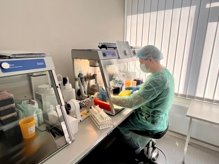 Laboratorijoje atliekamas tyrimas
