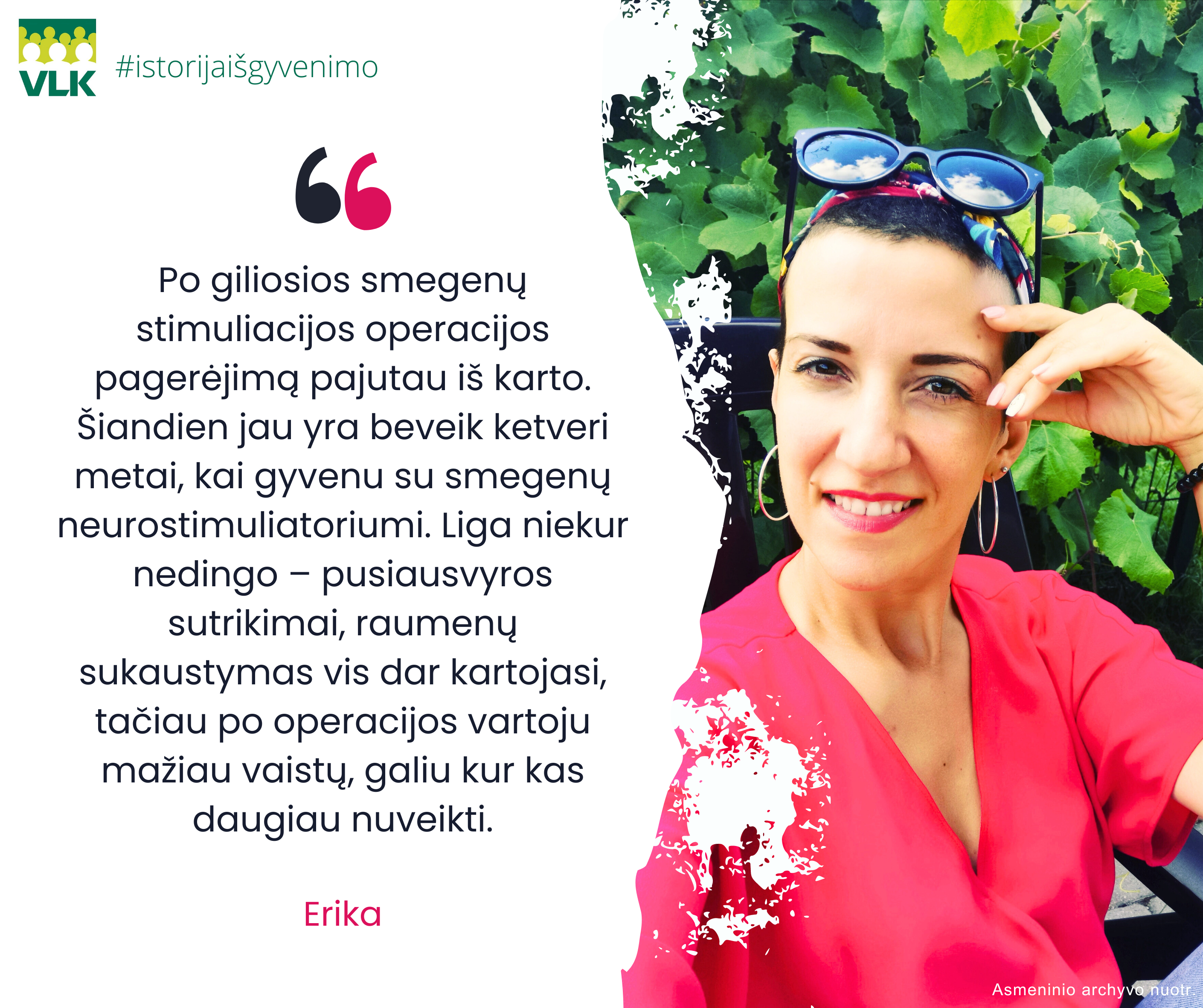 Parkinsono ligą suvaldžiusi Erika