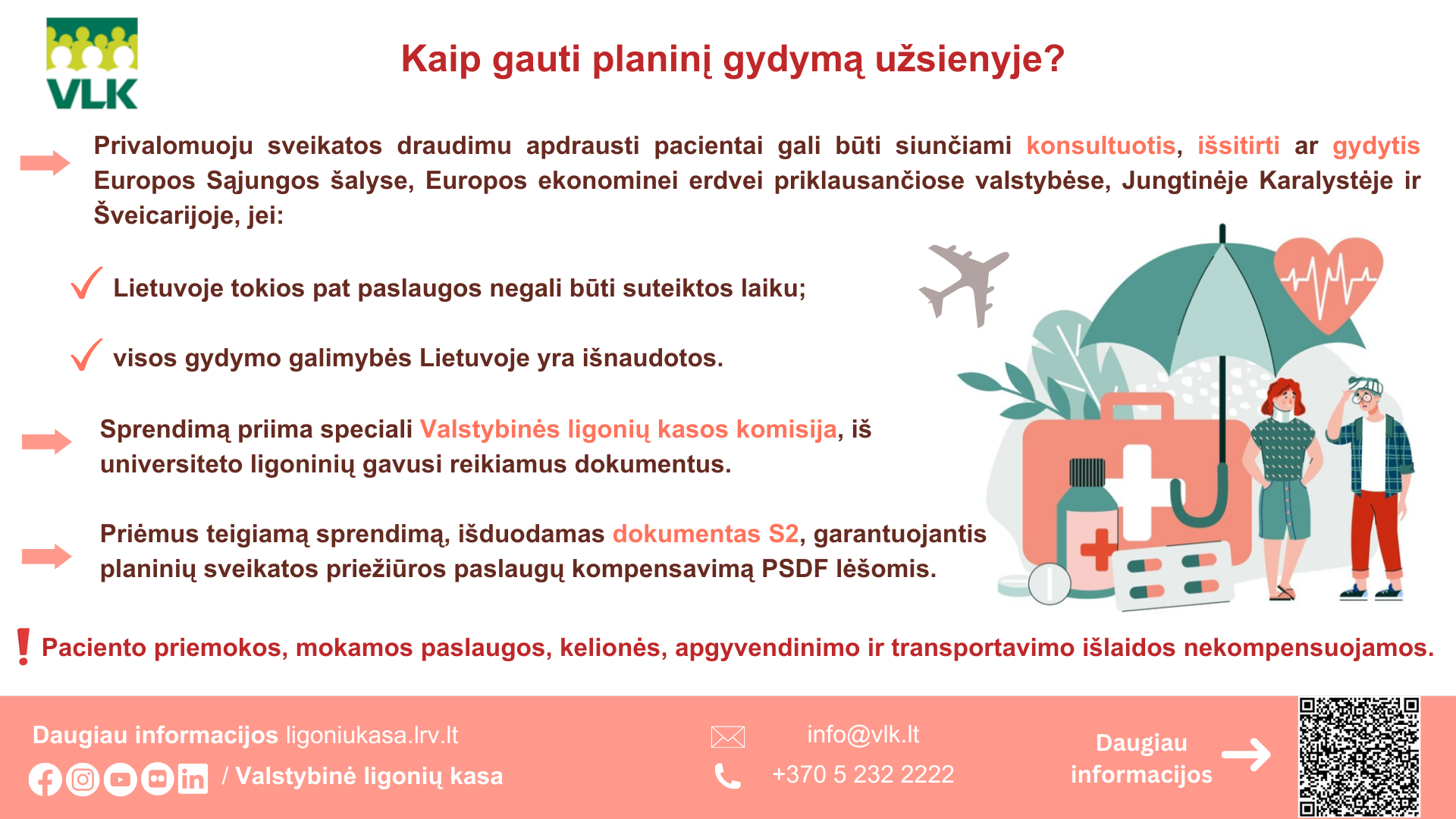 Kaip gauti planinį gydymą užsienyje