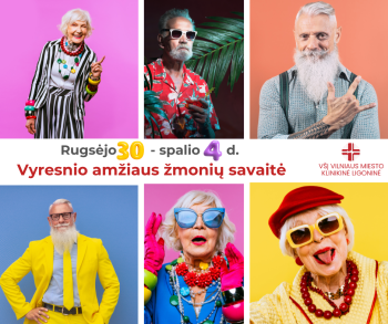 Plakatas Vyresnio amžiaus žmonių savaitei