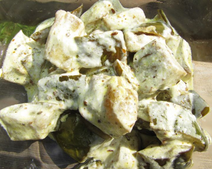 Kepti baklažanai su jogurtu