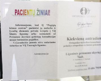 Dėl ligoninės ir gydytojo nesusikalbėjimo kenčia pacientai