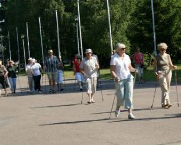 Vilniečiai mokėsi šiaurietiško ėjimo technikos 