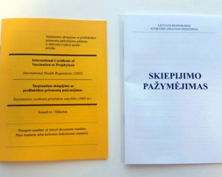 Skiepijimo pažymėjimai svarbūs ne tik vaikams ir keliautojams 