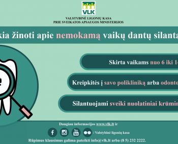 Nemokamas silantavimas – efektyvi apsauga nuo dantų ėduonies