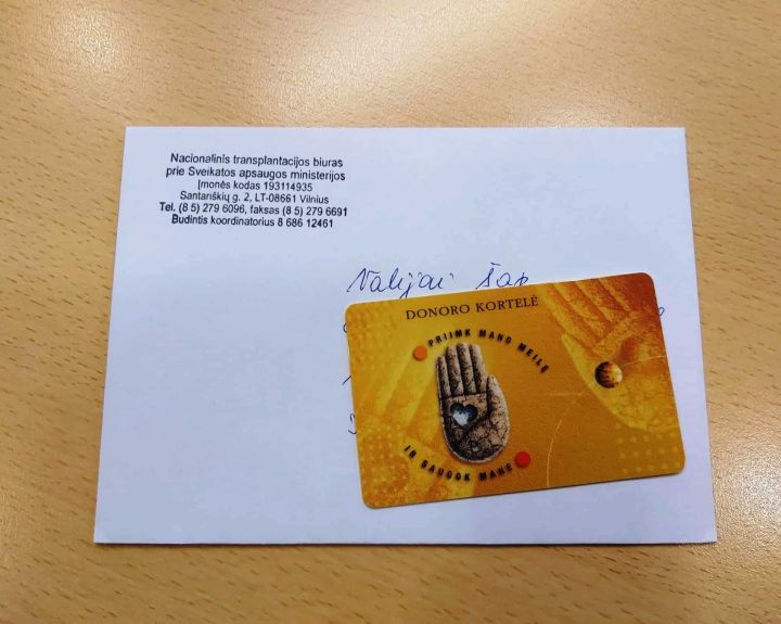 Organų donorystė – stebuklas: mirtis gali dovanoti gyvenimą
