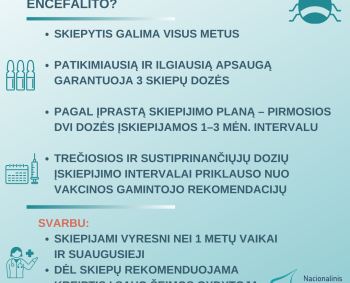 Pirmą kartą pasiskiepyti nuo erkinio encefalito geriausia žiemą