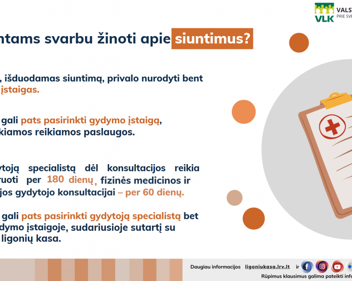 Siuntimai pas gydytojus specialistus: ką reikia žinoti?