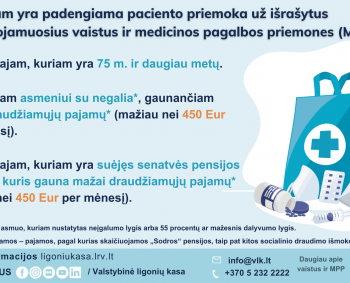 Pacientams gerėja gydymo galimybės: daugiau kompensuojama vaistų, mažiau barjerų