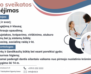 Moksleivių sveikatos patikra: kodėl neatidėti iki rudens