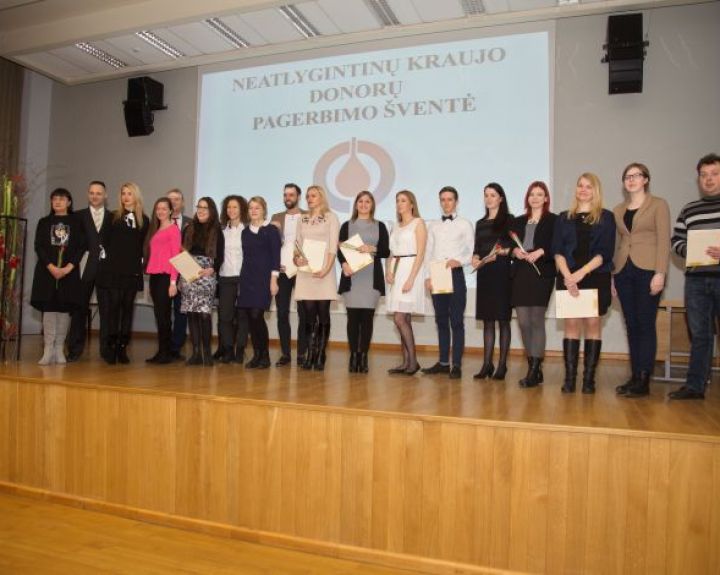 Kaune apdovanoti neatlygintini kraujo donorai